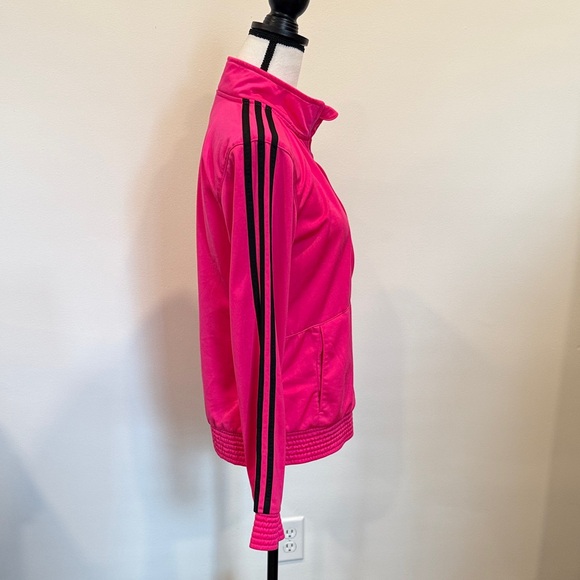 Adidas Vibrant Pink Bomber/Track Jacket Size XL (16) - Picture 2 of 14